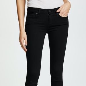 PAIGE Verdugo Cropped Ultra Skinny Black 25